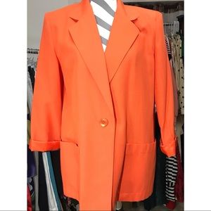 Sag Harbor tangerine blazer